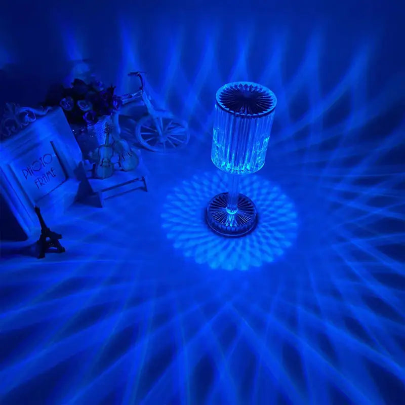 Table Lamp with Crystal Design